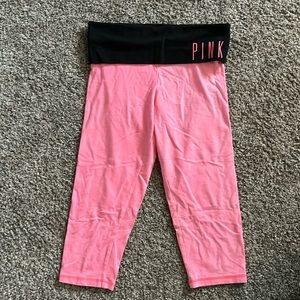 PINK yoga capri leggings